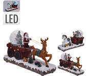 PAPA NOEL CARRO LED 31x19 PILAS