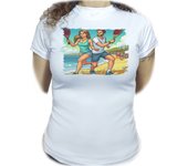 MERCHANDMANIA CAMISETA MUJER padel juego playa raquetas deporte amigos woman tshirt