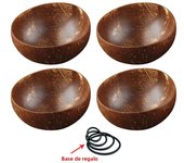 12-15cm  Natural Coconut Bowl set wooden Salad Ramen bowl Coconut Wood Spoon Set coco smoothie Kitchen tableware Coconut bowl