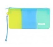 Portatodo Plano Silicona Safta Tricolor 21x10,5x2cm Producto Oficial, Producto Escolar Para Niños y Niñas