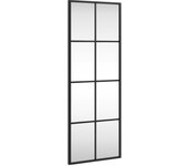 Espejo de mesa rectangular de Hierro Negro 30x80 cm, Espejo de maquillaje
