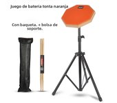 Practice Drum Pad Set 8 Inches Pad At Home Silent Practice Pad with Stand Drum Sticks Carrying Bag For Beginners Building Skills