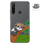 Tumundosmartphone Funda Gel Transparente para Xiaomi Redmi Note 8T diseño Panda Dibujos