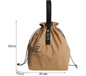 Canvas Lunch Bag Bento Box Handbag Outdoor Portable Picnic Dinner Container School Fresh Keeping Food Storage Tote Accessories