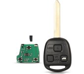 jingyuqin 89071-05010, 8907105010 2/3 Buttons 433.92MHz 4C Chip Remote Car Key Fob For Toyota Avensis 2003-2008 Yaris 2010 2011