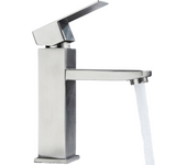 XOKOTAKI Grifo Lavabo Acero Inoxidable 304 Mate Cuadrado Monomando