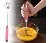 PORCHEDDU Acero inoxidable batidor mano empuje Rotary batidor agitador semiautomático