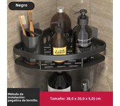 Estante De Baño De Aleación De Aluminio Para Almacenamiento De Shampoo Sin Perforar Estante De Esquina De Ducha Montado En La Pared Accesorios De Baño