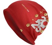 Gorro de lana de Feliz Año Nuevo 2025, gorro de punto, gorro de quimioterapia, gorro para adultos, gorro de calavera, gorro de dormir