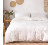 Tufted Duvet cover，3pcs 100% Microfiber Bedding Cover Sets  All-Seasons Soft Comforter Cover Skin-Friendly