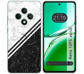 Tumundosmartphone Funda Silicona para Oppo Reno 12FS 4G / 12 FS 5G diseño Mármol 01 Dibujos