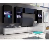 Conjunto de salón Providence B121 , Muebles ES, Aglomerado laminado, Con mesa de tv, 300 x 43cm