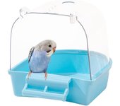 Baño para pájaros para jaulas, bañera para pájaros, accesorios para jaulas de pájaros, bañera para loros, para pájaros pequeños, canarios, periquitos, loros