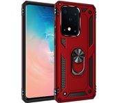 Shockproof Armor for Samsung Galaxy S20 FE S10 S10E S9 S8 S7 Ultra Plus 5G Ring Stand Bumper Silicone Phone Back Cover