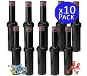 K RAIN Pack 10 Aspersor de riego KRain Minipro 1/2'' | Alcance 5,1 a 9,1 m | Aspersor ajustable profesional