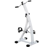 HOMCOM bicicleta estática entrenador de pedales para personas mayores acero