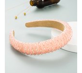 Handwoven Crystal Hair Bands From Europe And America, Women's Baroque Sponge Thickened Headband, Simple Hair Accessories
