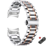 No Gaps Stainless Steel Strap for Samsung Galaxy Watch 6 Classic 43 47mm 6/5/4 40 44mm Metal Band Quick Fit for Watch 5Pro 45mm