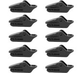 10/30Pcs Outdoor Heavy-Duty Tarp Clips Camping Tents Awning Wind Rope Clamp Equipment Plastic Clip Buckle Fixed Jaw Grip Hook