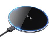 Hoco. CW6 Pro Cargador Inalambrico 15W Para Movil y Auriculares 2in1 Diseño De Luz De Respiración En El Borde