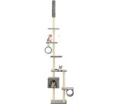 vidaXL Rascador para Gatos con Poste Rascador de Sisal 260cm Mascotas Color Gris,  Azul oscuro,  Beige y mas