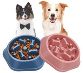 Cuenco de Alimentación slow para Perros, Cuenco de comida para Perros antiasfixia, Cuenco Interactive type rompecabezas