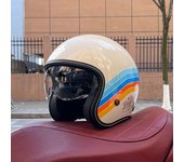 2024 NEW motorcycle helmet for men and women 3C certification 3/4 helmet retro half helmet motorcycle commuting for all seasons