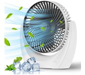 Ventilador de escritorio portátil, 3 velletadas, ventilador de escritorio USB, powerful Flujo de Aire, funcionamiento Silencioso