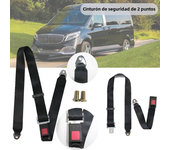 Universal Seat Belt 2 Point Seat Belt Adjustable Lap Strap Buckle for Club Golf Cart,Truck,Go Kart, Van, VR,UTV and Buggies