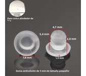 20Pcs Clear Rubber Embedded Furniture Bumper Table Chair Leg Feet Bottom Glide Slide Pad Floor Protector Shockproof Accessories