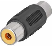 TECHZOCO Adaptador Audio Mono RCA Hembra a RCA Hembra, Conector RCA de 1 vía, Empalme RCA Audio, Adaptador RCA Hembra a Hembra, Empalme RCA, Apto para Amplificador, subwoofer, Mezclador, Altavoz