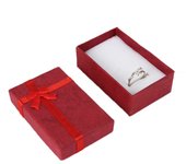 12pcs/lot Assorted Colors Ring Necklace Set Box Trinket Box Necklace Case Earrings Holder 5*8 Packaging Gift Box