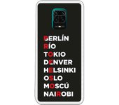 Funda compatible con Xiaomi Redmi Note 9S - Note 9 Pro - Profesor Rojo Fondo Negro