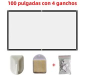 60/72/84/100/120/150 inch Foldable Projector Screen 16:9 Portable HD Display Screen Outdoor Cinema Home Movie Projector Screen