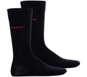 HUGO Calcetines para hombre, paquete de 2 - RS Uni CC, calcetines cortos, de altura media, con logotipo, uni 2P RS UNI CC