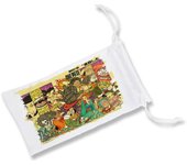 MERCHANDMANIA PACK CON 3 FUNDAS BOLSA MULTIUSOS one piece rey pirata wano samurais katana gafas dados rol personalizada color anime manga shonen