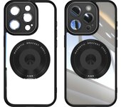 Magnetic Suction Rotating 360 ° stand phone case For iPhone 15 14 13 12 Pro Max With Lens Film Phone Case