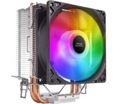 Mars gaming ventilador cpu 90mm con disipador - iluminacion rgb - hasta 130w - velocidad max. 2200rpm - 2 heatpipes