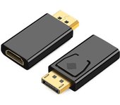 Convertidor De DisplayPort a HDMI 4K Compatible Adaptador De Video Y Audio Para Monitor De Computadora