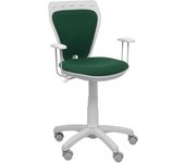 Piqueras Y Crespo Silla Juvenil Ergonómica Blanca con Brazos Regulable en Altura para Niños y Adolescentes