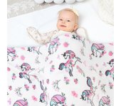 Manta de Unicornio para Bebés, Manta de franela suave y Amable para niños y niños, Linda manta para la siesta de los niños Pequeños para el sofá Cama, sudadera suave Cálida para recibir a los recientes nacidos, 30x40