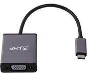 LMP USB-C to VGA USB-C 3.1 VGA Gris Adaptador de Cable - Adaptador para Cable (USB-C 3.1, VGA, 0,15 m, Gris)