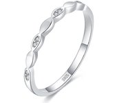 Zenyth-s925 Plata esterlina micro-engaste de Diamantes anillo de Diamantes geométrica Femenina Cien with Japón y Corea del Sur anillo de Dedo Rojo Neto