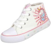 Zapatos de Lona Bubble Bobble Mdc1258 para niñas en color blanco