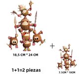 2PCS Disney Moana Princess Cartoon Hot Stamping Hot Melt Adhesive Transfer Paste Clothing Sticker DIY T-shirt Hot Stamping Patch