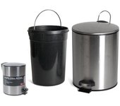 Gerimport Cubo Basura Pedal Acero Inoxidable 5L Resistente