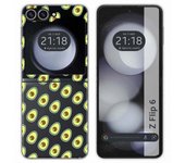 Tumundosmartphone Funda Carcasa Dura para Samsung Galaxy Z Flip 6 5G diseño Aguacate Dibujos