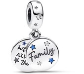Charm Colgante Doble en Plata de Ley Amor Familia - Marca Pandora