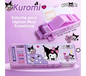 Sanrio Kuromi Cinnamoroll Multifunction Pencil Case Large Capacity Pencil Box Coded Lock Students'Supply Children New Term Gifts