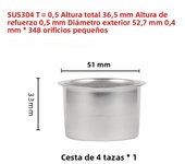 51mm Bottomless Portafilter For Delonghi 9155/9255/9355/9335/9665 Stainless Steel Naked Coffee Handle With Basket